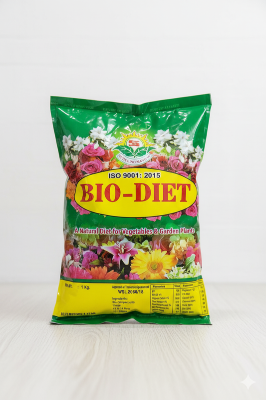 Bio Diet Organic Manure | Natural Bio Fertilizer for Plants, Vegetables & Fruits | Soil Enricher – 1 KG